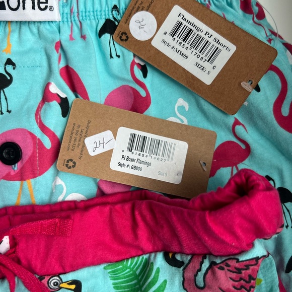 Matching His and Hers Flamingo Pajama Shorts size small - Picture 4 of 4
